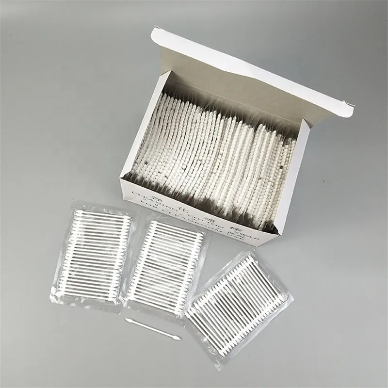 Double Tip Industrial Lint Free Cleanroom Cotton Swab for Cleaning Lens