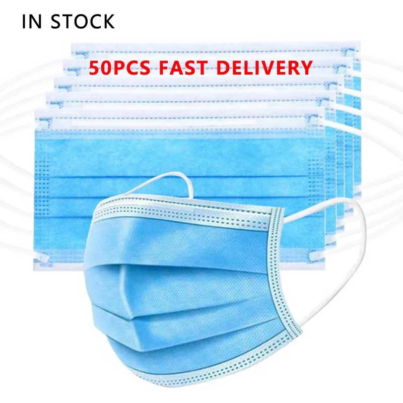 Durable Breathable Three-Layer Wholesale Medical Surgical Face Shield All-Round Protection Three Layers of Protective Mask