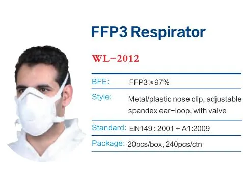 Dust Mask, Breathable Face Mask, Pollution Respirator, FFP3 Face Mask, En 149
