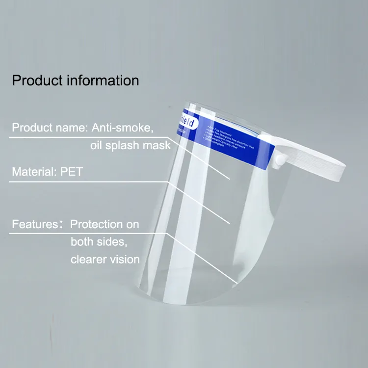 Dust Mask Transparent Face Shield Safety Protection Mask