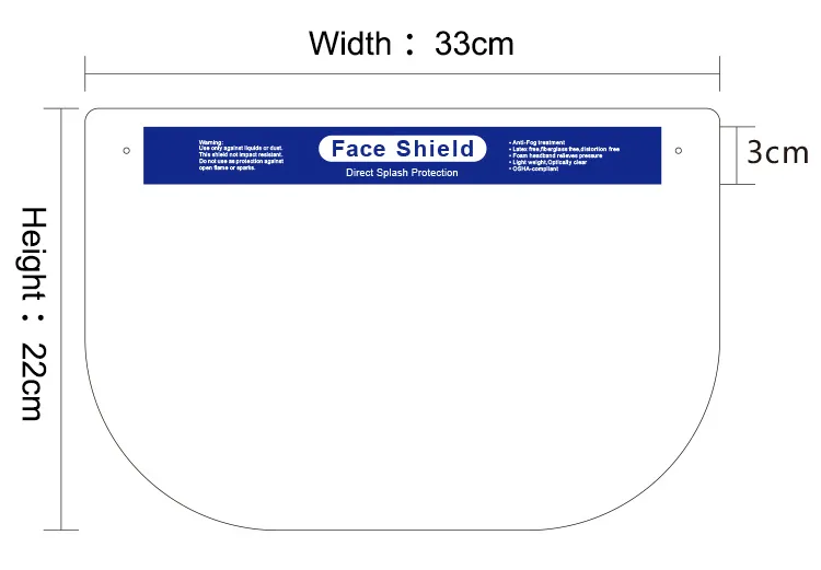 Dust Mask Transparent Face Shield Safety Protection Mask