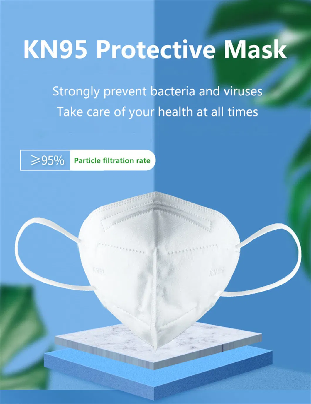 Earloops Breathable Non Woven Shield KN95 Face Facial Masks Kn 95