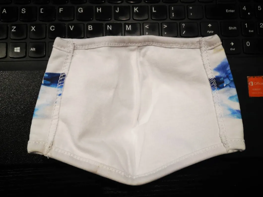 Elasticity Reusable Cotton Fabric Cloth Face Masks Customlogo Printed Masks