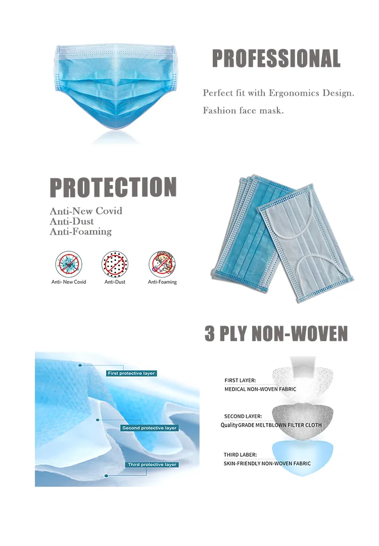 Face Mask Earloop, Face Maks Supplier, Disposable Protective Mask Ce/FDA