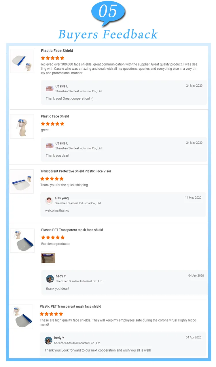 Factory Direct Sale Glasses Frame Protection Face Splash Shield