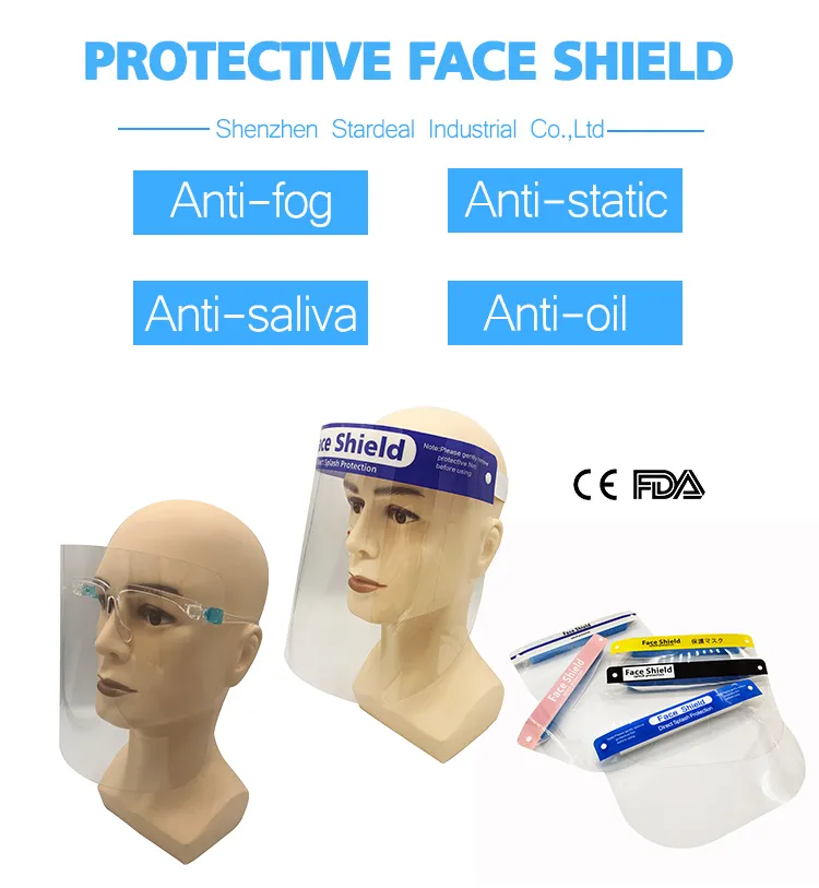 Factory Direct Sale Glasses Frame Protection Face Splash Shield
