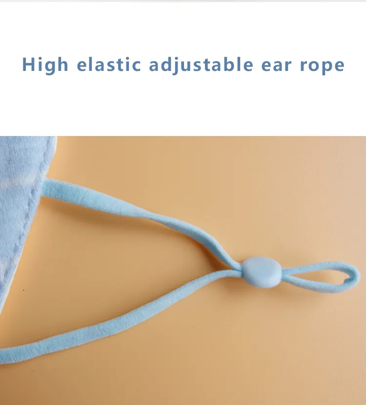 Fancy Reusable Washable 4 Ply Kids Knitted Cotton Protection Face Mask with Pm 25 Filter