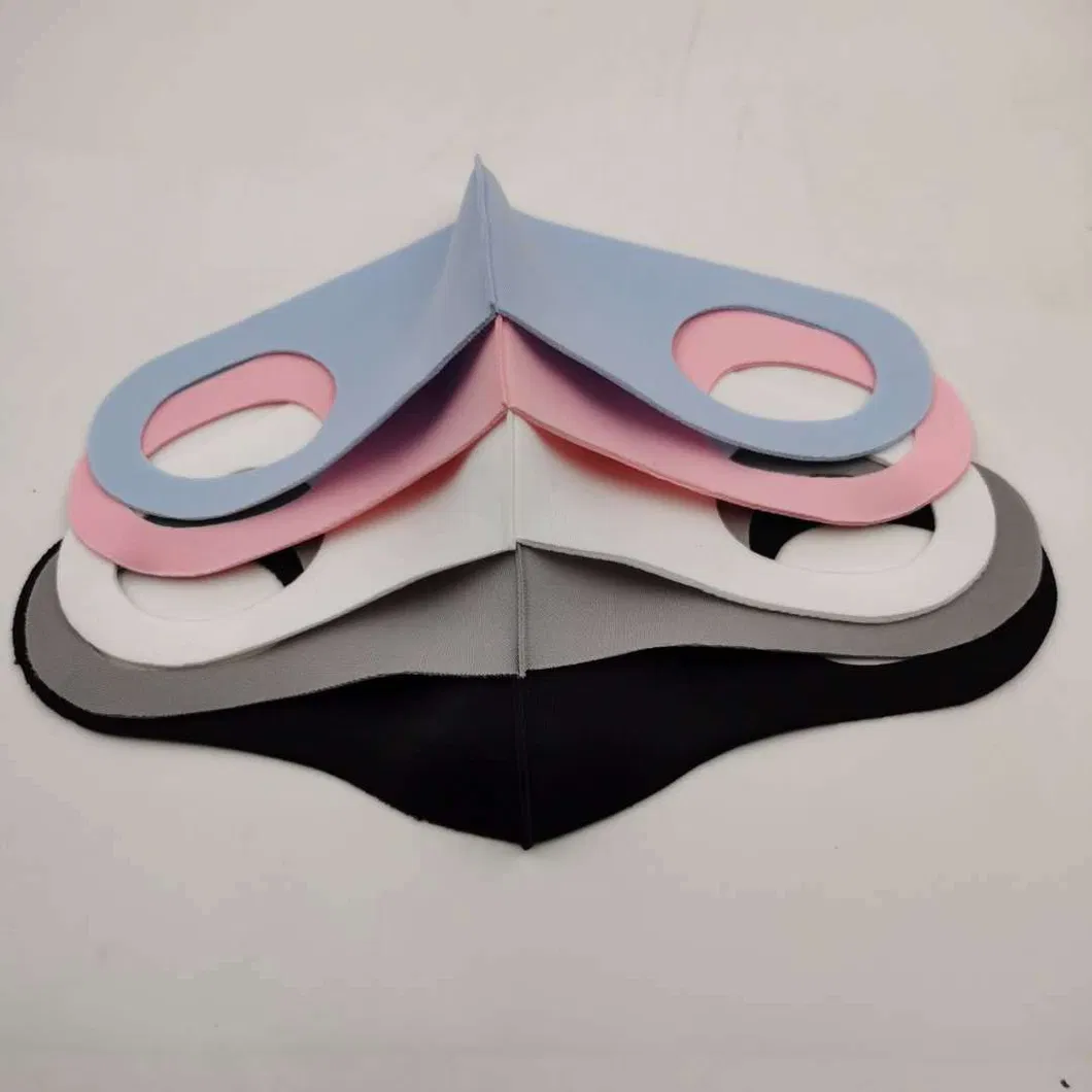 Fashion Kids Ice Silk Fabric Solid Color Reusable Dust Protection Washable Face Masks
