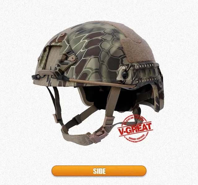 Fast Bulletproof Helmet with Side Rails and Nvg Mount Ballistic Helmet for Military/Police