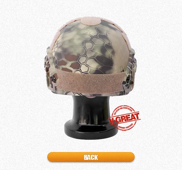 Fast Bulletproof Helmet with Side Rails and Nvg Mount Ballistic Helmet for Military/Police