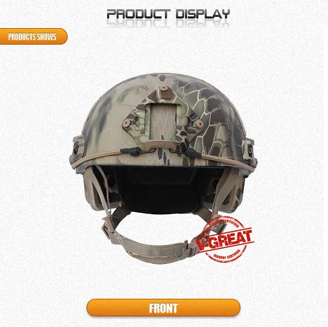 Fast Bulletproof Helmet with Side Rails and Nvg Mount Ballistic Helmet for Military/Police