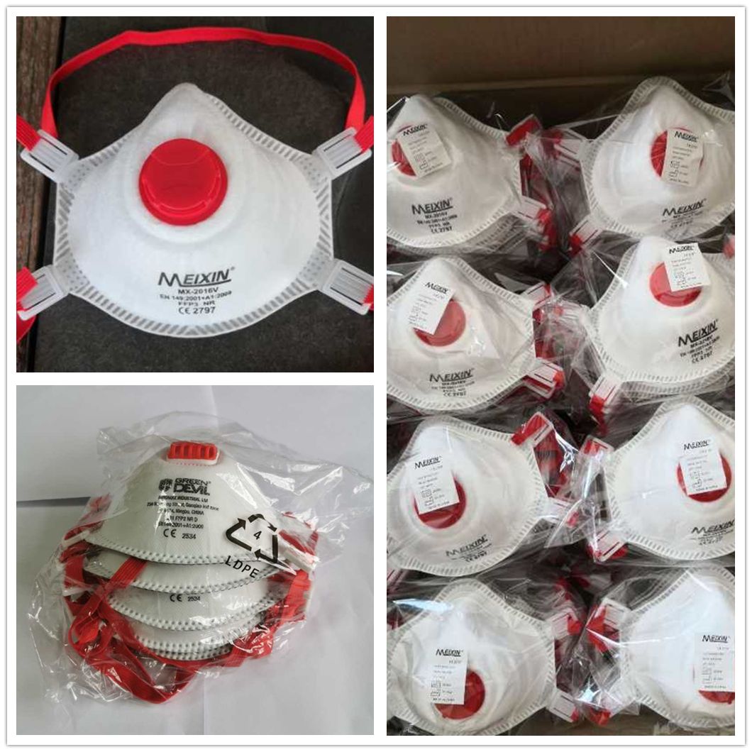 Fast Shipping Wholesale Reusable Kn99 with Valve Protective 5ply Dust Disposable Face Respirator Masks with Ce FDA Niosh Certification