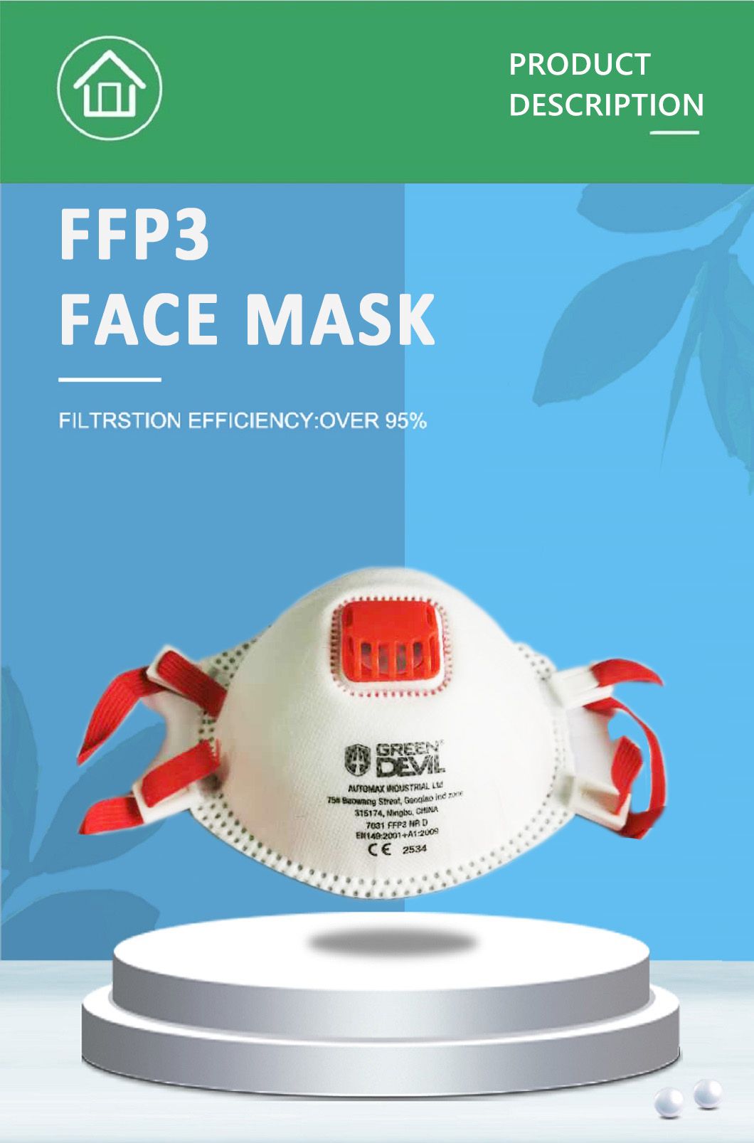 Fast Shipping Wholesale Reusable Kn99 with Valve Protective 5ply Dust Disposable Face Respirator Masks with Ce FDA Niosh Certification