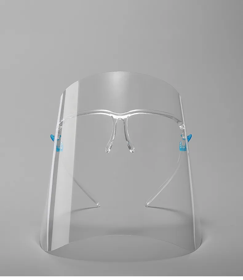 Glasses Frame Transparent Safety High-Quality Plastic Protective Face Shield to Protect Eyes and Face Safely Factory Direct Sale Made in China Can Export