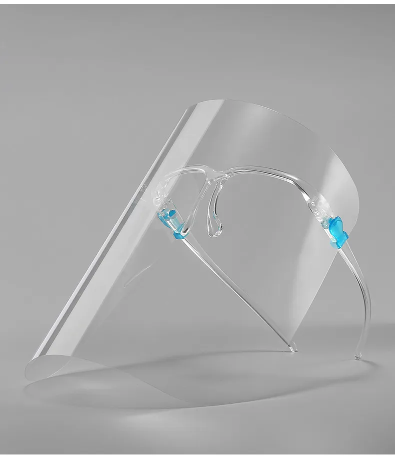 Glasses Frame Transparent Safety High-Quality Plastic Protective Face Shield to Protect Eyes and Face Safely Factory Direct Sale Made in China Can Export