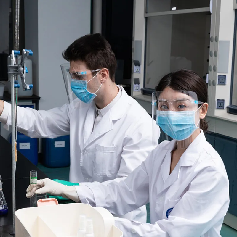 Glasses Frame Transparent Safety High-Quality Plastic Protective Face Shield to Protect Eyes and Face Safely Factory Direct Sale Made in China Can Export