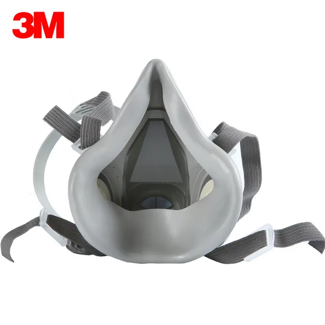 Half Face Chemical Facepiece Reusable Half Face Respirator Anti Industrial Construction Dust Gas Mask, 3m 6200, 6800 Gas Respirator 6001cn Filter Cartridge