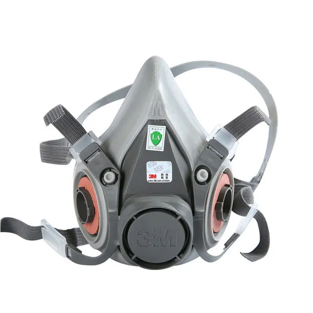 Half Face Chemical Facepiece Reusable Half Face Respirator Anti Industrial Construction Dust Gas Mask, 3m 6200, 6800 Gas Respirator 6001cn Filter Cartridge