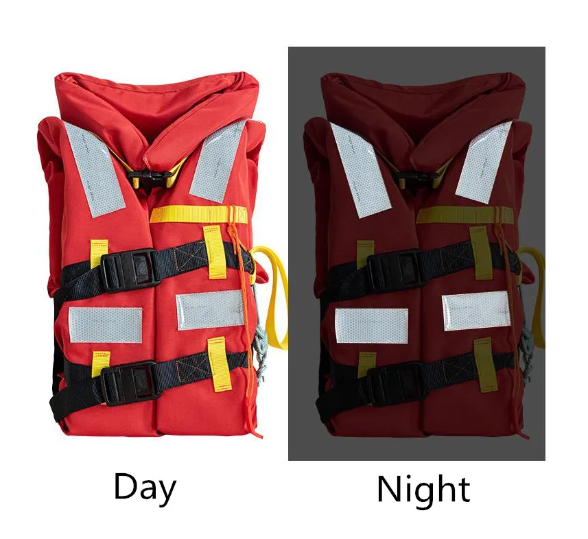 High Buoyancy Life Jacket 190n Reflective Marine Life Vest Solas a Approved Life Jacket for Adults
