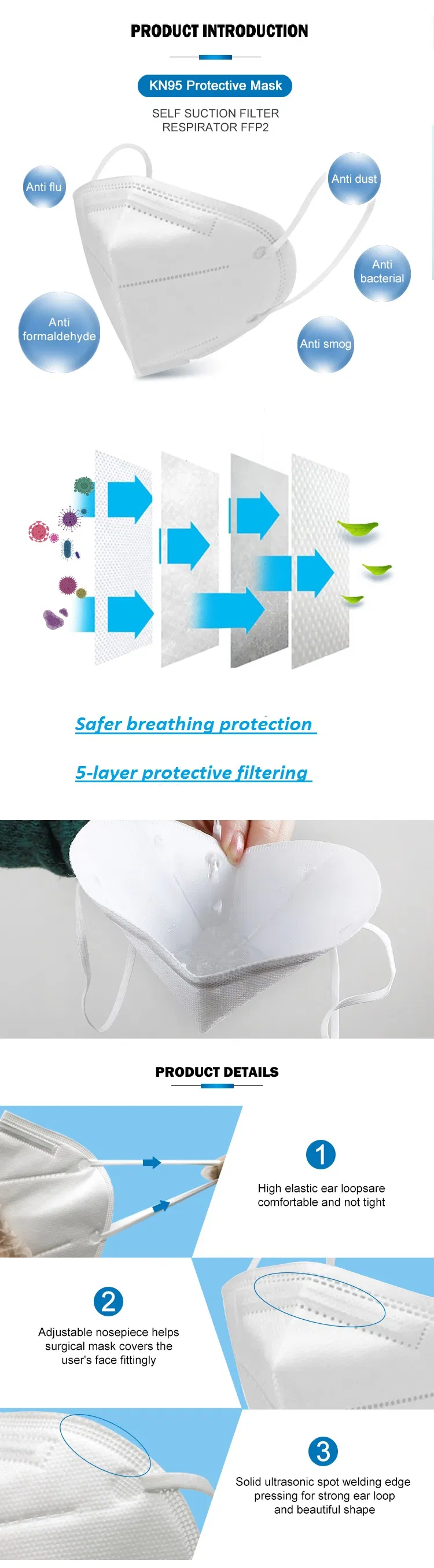 High Quality 8210 Face Mask Respirator Mask