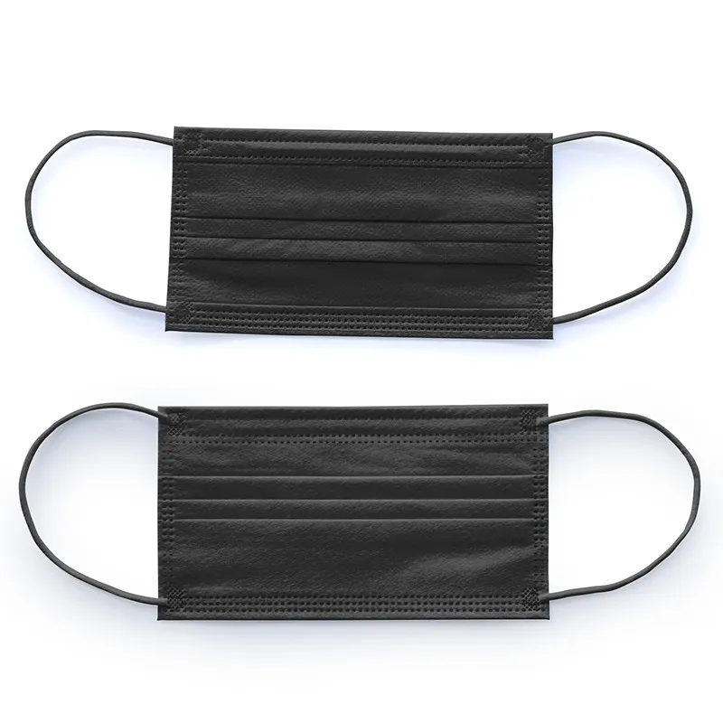 High Quality Disposable Masks Supplier 3 Ply with Black Civilian Facemask