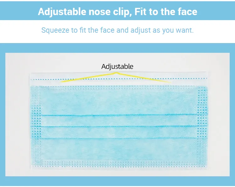 Hot Sales Factory Supplier 3ply Earloop  Disposable  Protective Face Mask