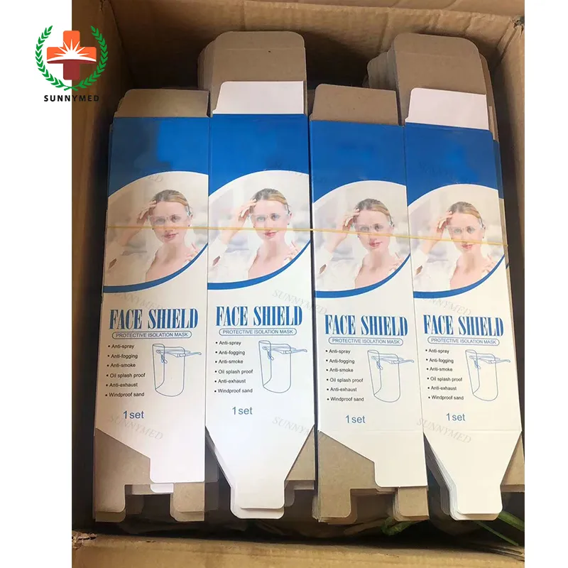 Hot Selling Face Protection Hengde Faceshield with Box Anti Fog Heng De