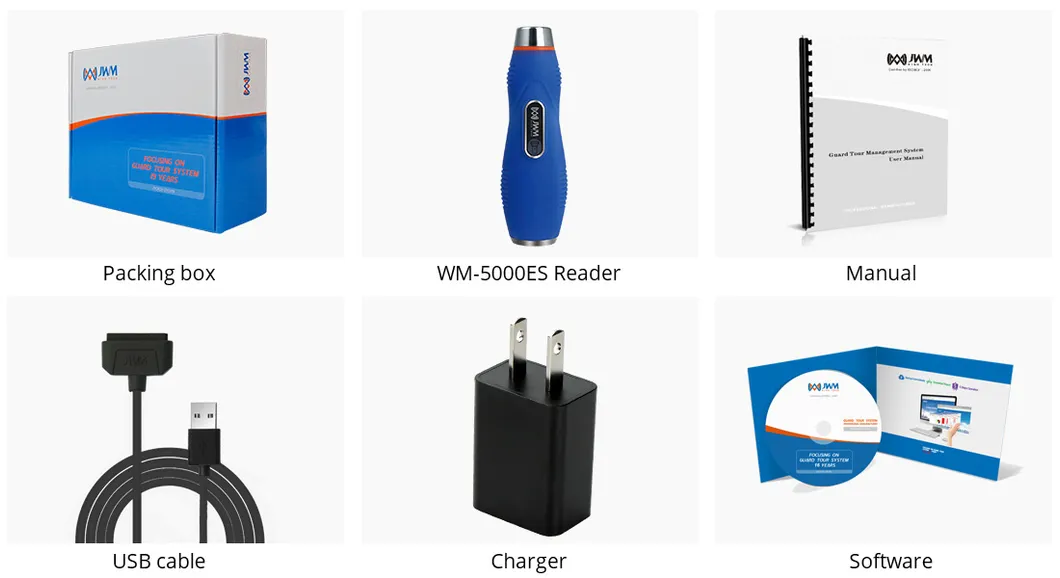 Jwm High Quality iButton Guard Tour System with Flashlight