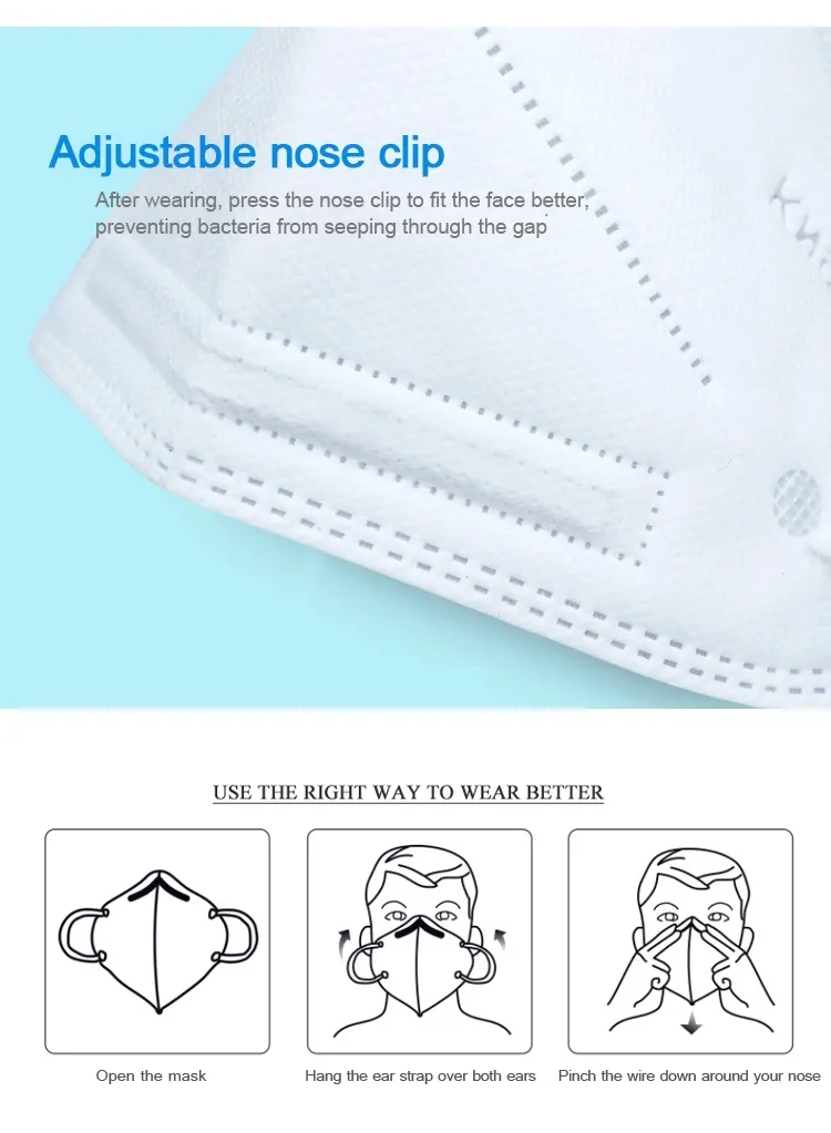 KN95 Mask Supplier Adult Disposable KN95 Mask Earloop