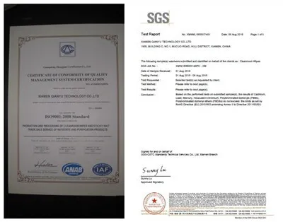 Laser Cut 1009 Class 1000 Cleanroom Polyester Wipe