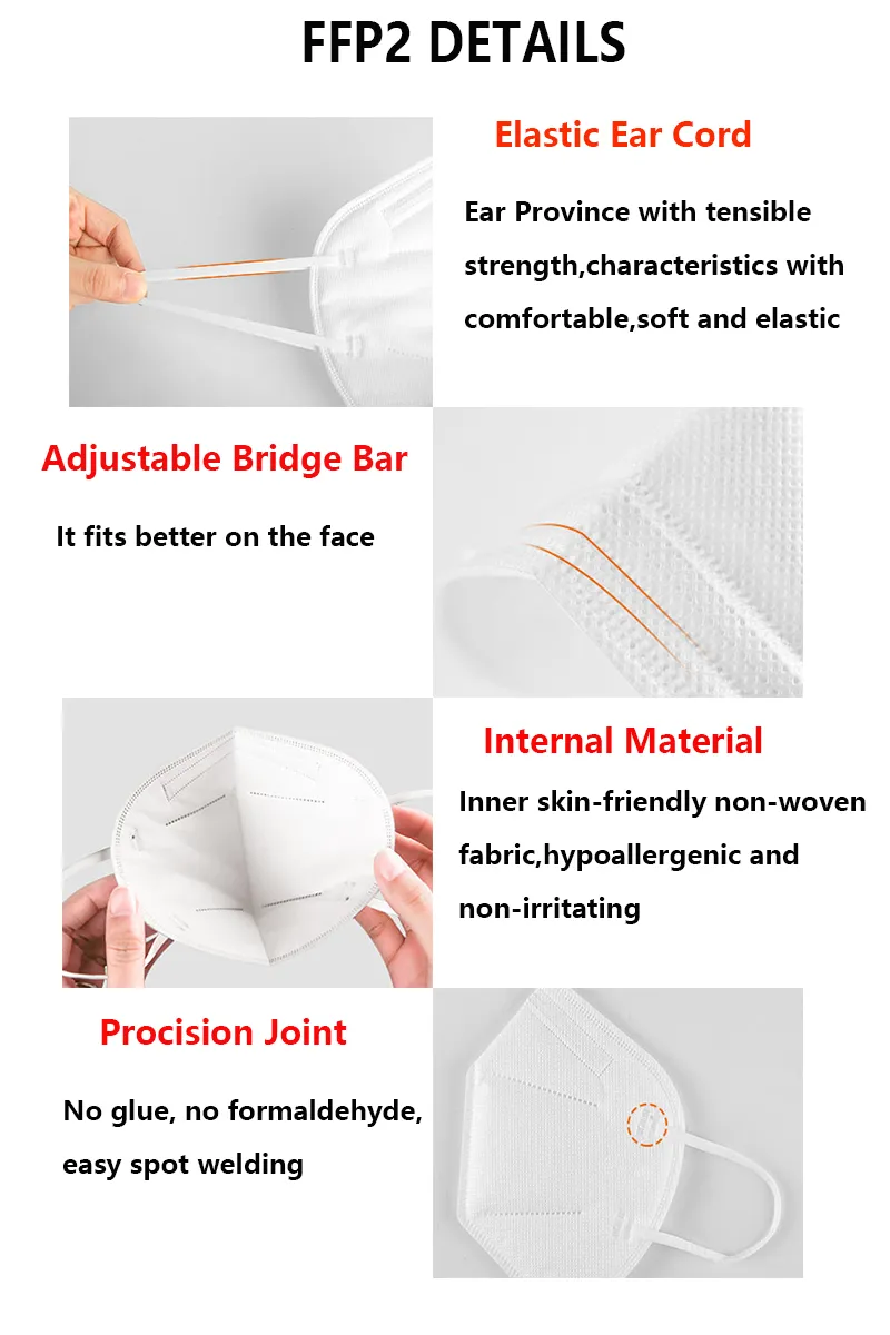 Leading Supplier KN95 N95 FFP2 Disposable Face Mask