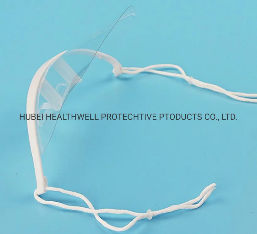 Lovbeauty Reusable Hygiene Transparent Plastic Smile Anti Fog Face Cover