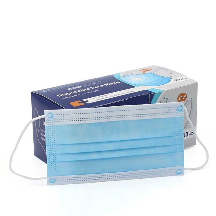 Manufacturer Suppliers Disposable Protective Civil Filter 3ply Face Mask