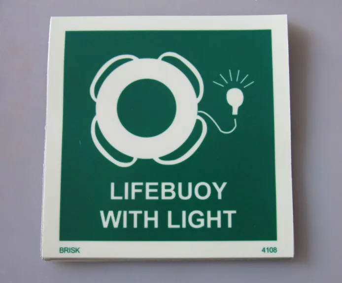 Marine Luminescent Signs Rescue Boat Imo Symbols