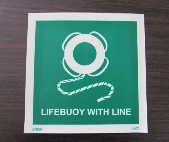 Marine Luminescent Signs Rescue Boat Imo Symbols