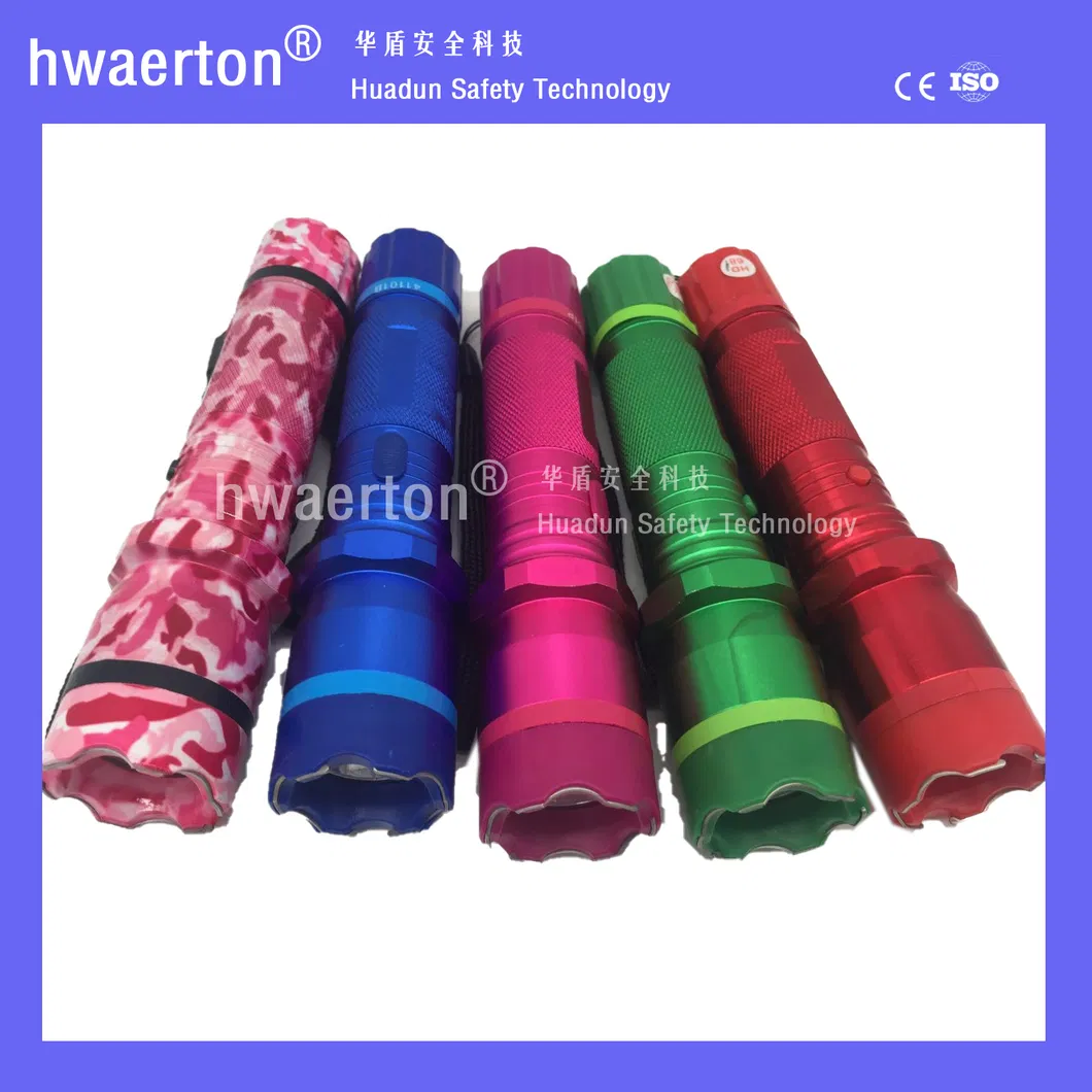 Mini Camouflage Color Fashion Stun Gun with Lighting and Alarm 