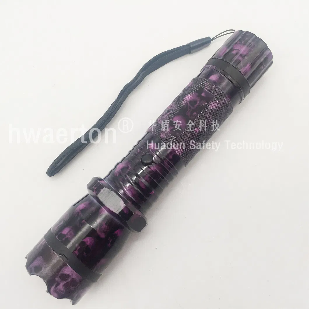 Mini Camouflage Color Fashion Stun Gun with Lighting and Alarm 