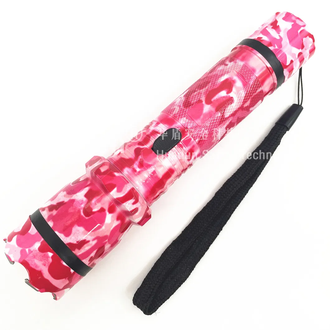 Mini Camouflage Color Fashion Stun Gun with Lighting and Alarm 