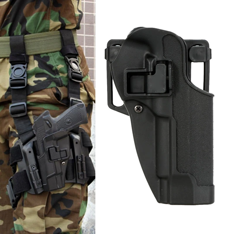 New Tactical Advanced Universal Gun Holster Combat Airsoft Waist Belt Holster Right Hand Molle Modular Pistol Holster