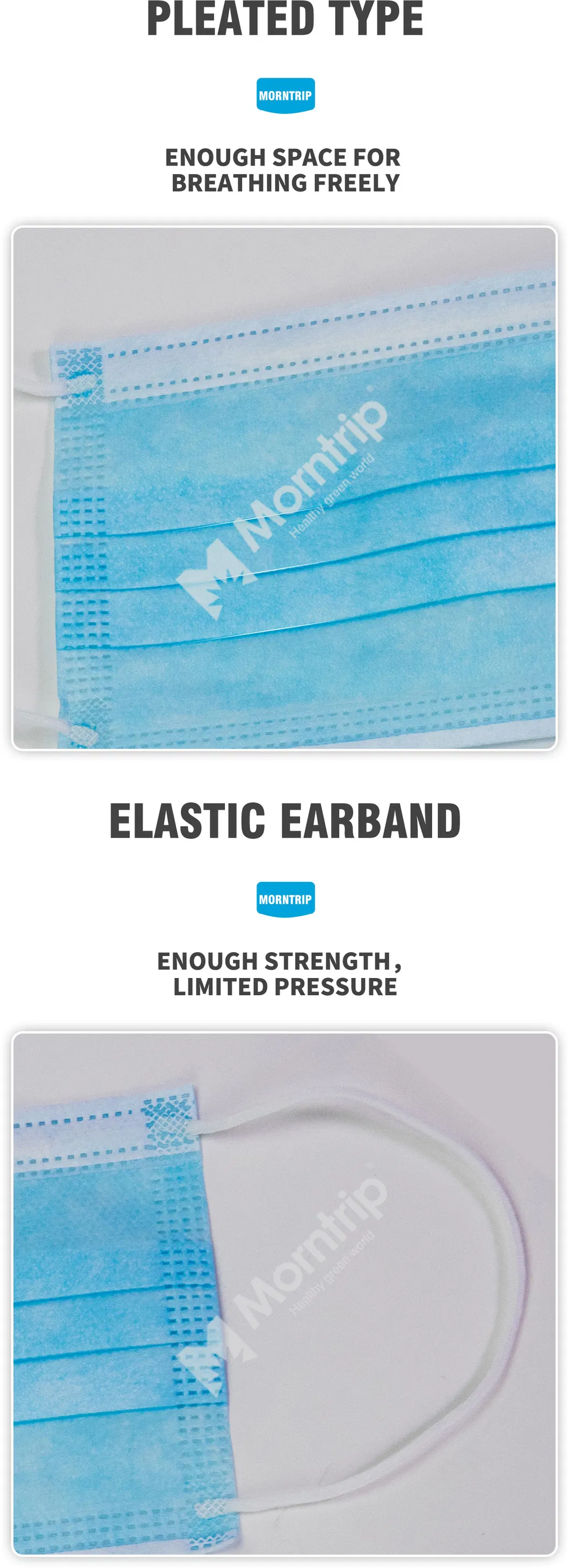 Non Woven White Wholesale Hygienic Procedure Disposable Face Mask