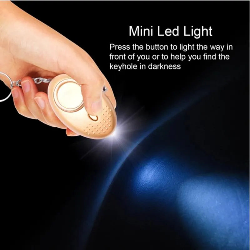 Portable Self Defense Alarm 130dB Emergency Protection Sos Personal Safety Alarm Keychain for Woman Children Elderly