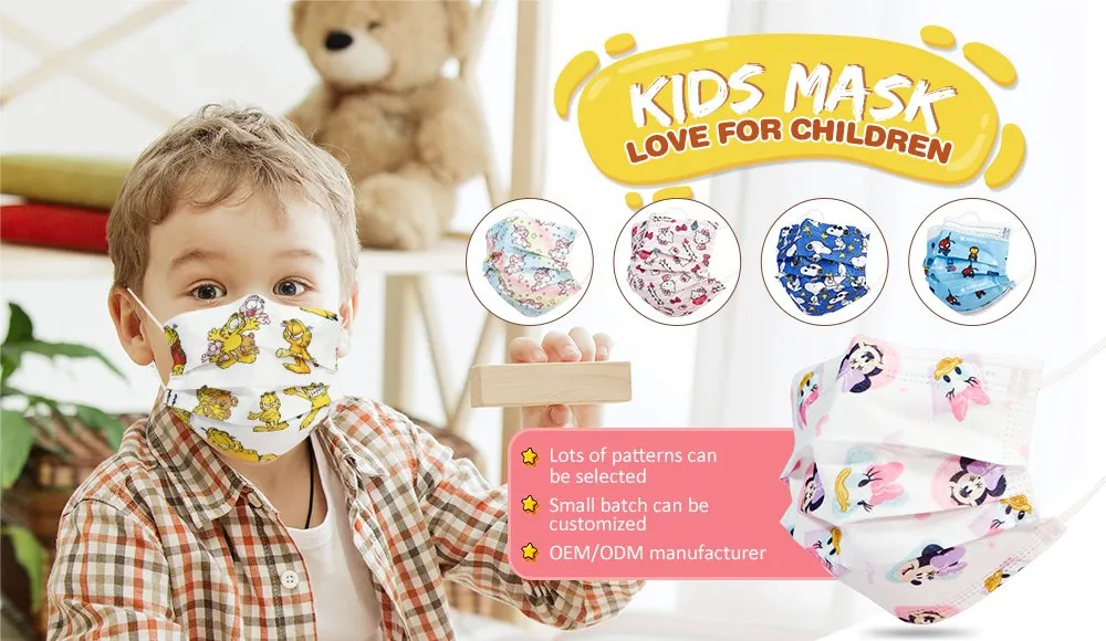 Protection Non-Medical Use Products Suppliers Disposable Fashion Face Mask for Kid Child Children