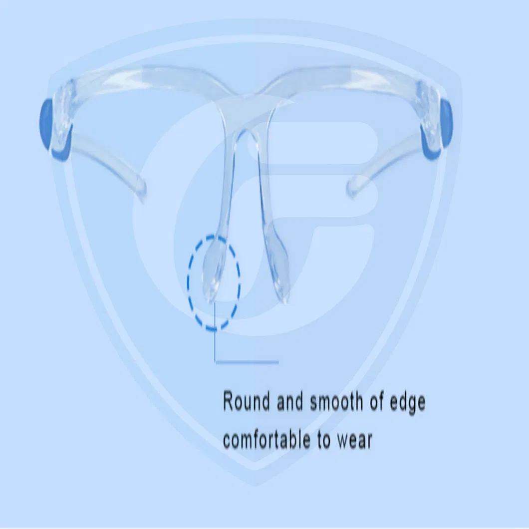 Protective Face Shield Anti Fog Anti Spray Plastic Transparent Face Screen Shield Eye Protection Facial Visor with Glasses Frame