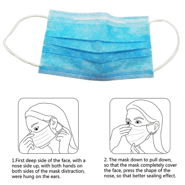 Read to Ship Wholesale Cheapest Nonwoven Filter Face Mask in Stock