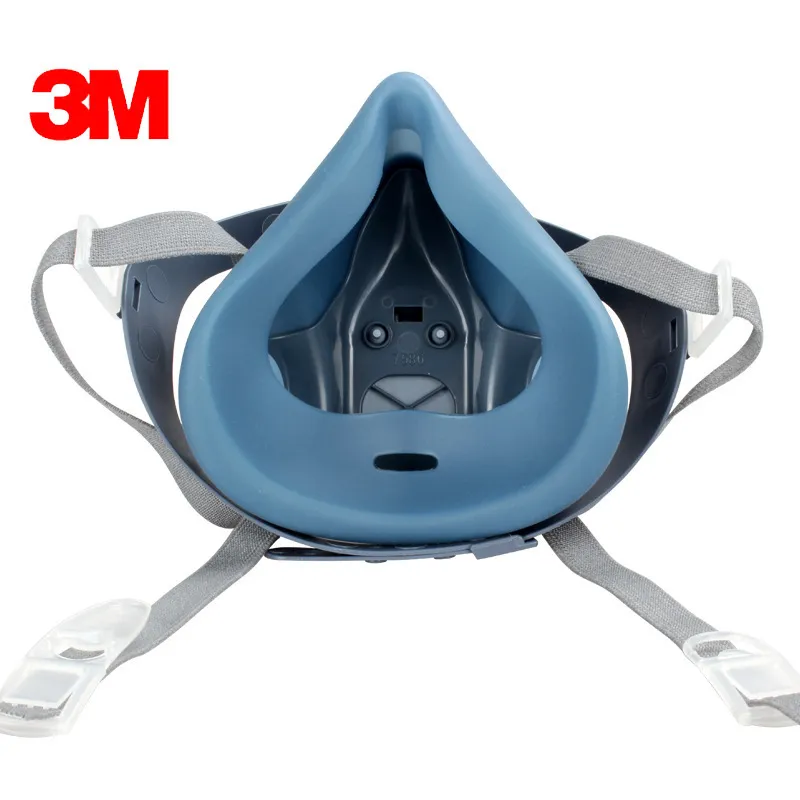 Reuse 7502 Half Face Gas Mask HEPA Filter Powered Air Purifying Respirator Electric Dust Industrial Chemical Toxic Poison Pesticide Paint Facepiece