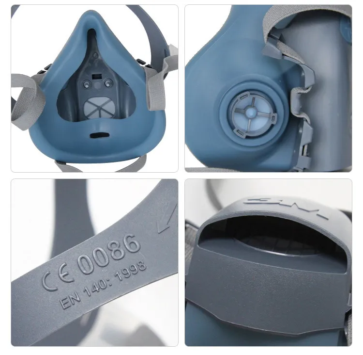 Reuse 7502 Half Face Gas Mask HEPA Filter Powered Air Purifying Respirator Electric Dust Industrial Chemical Toxic Poison Pesticide Paint Facepiece