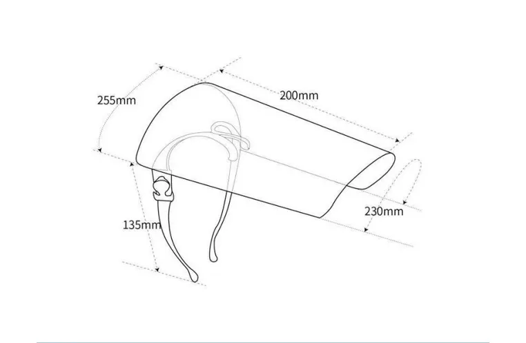 Safety Protective Full Anti-Fog Facial Face Shield Personal Protective Device Made in China