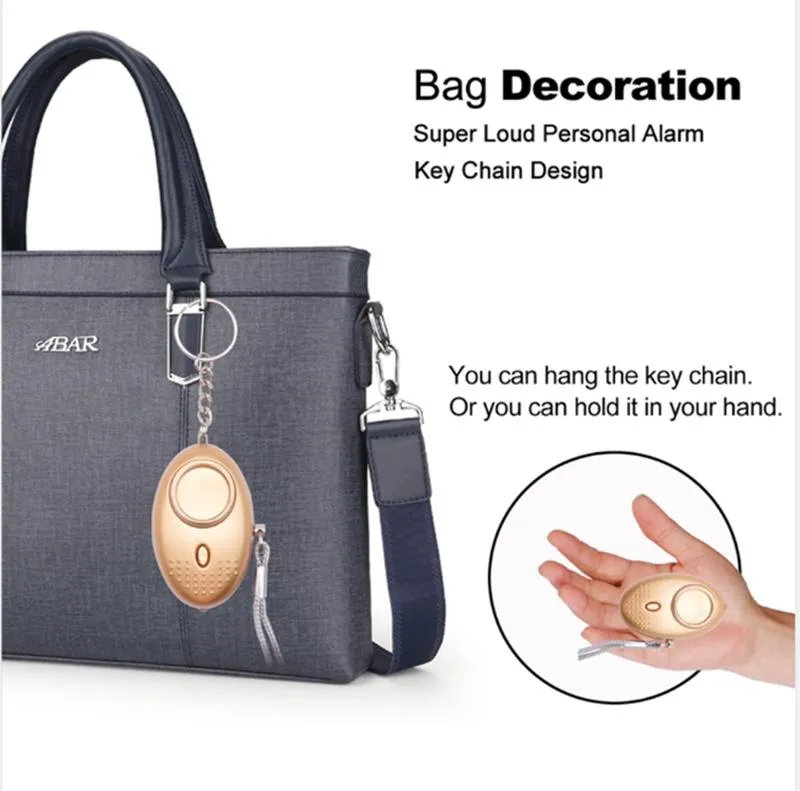 Smart Key Organizer Keychain Anti Attack Rape Emergency Converse Keychain 30~140dB ABS Plastic