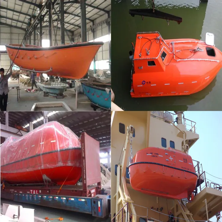 Solas Approval Rigid FRP Totally Enclosed Refractory Free Fall Lifeboat