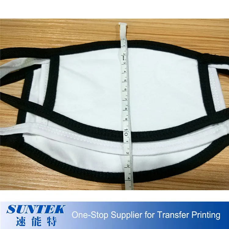 Sublimation 2 Ply Full White Printable Polyester Face Masks